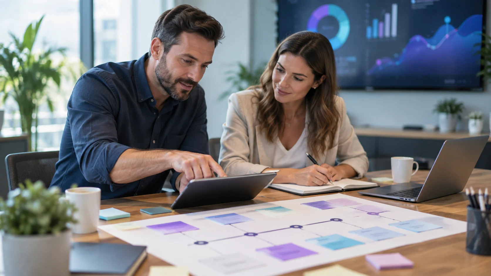 Equipo de atención al cliente trabajando para mejorar la experiencia de cliente con inteligencia artificial